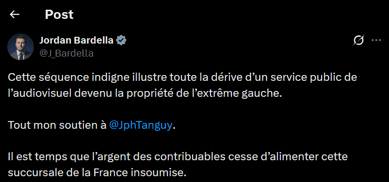 Jean-Philippe Tanguy saisit l'Arcom après avoir été traité de "rat" par un humoriste de France Inter