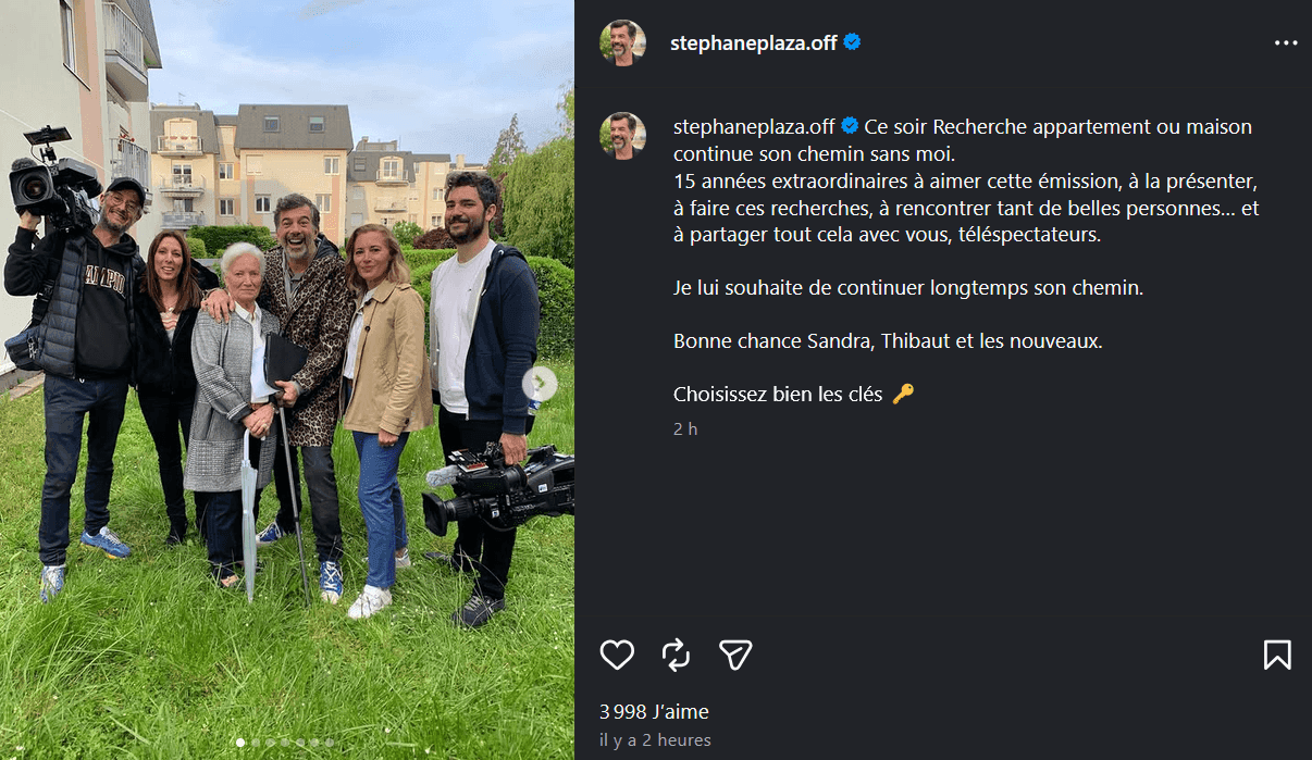 Stéphane Plaza réagit au retour de "Recherche appartement ou maison" sans lui : "Choisissez bien les clés"