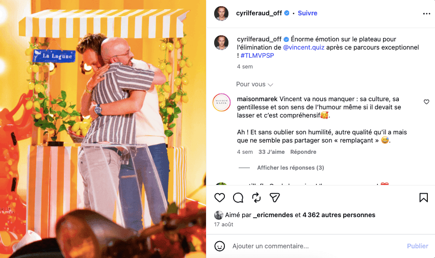 "Tout le monde veut prendre sa place" : Cyril Féraud bouleversé par l'élimination de Vincent, "il y a eu des larmes"