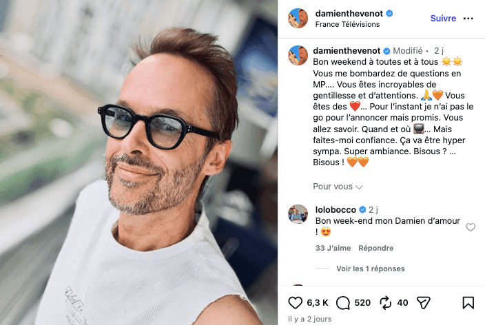 Ecarté de "Télématin", Damien Thévenot prêt à faire son retour, "ça va être hyper sympa"