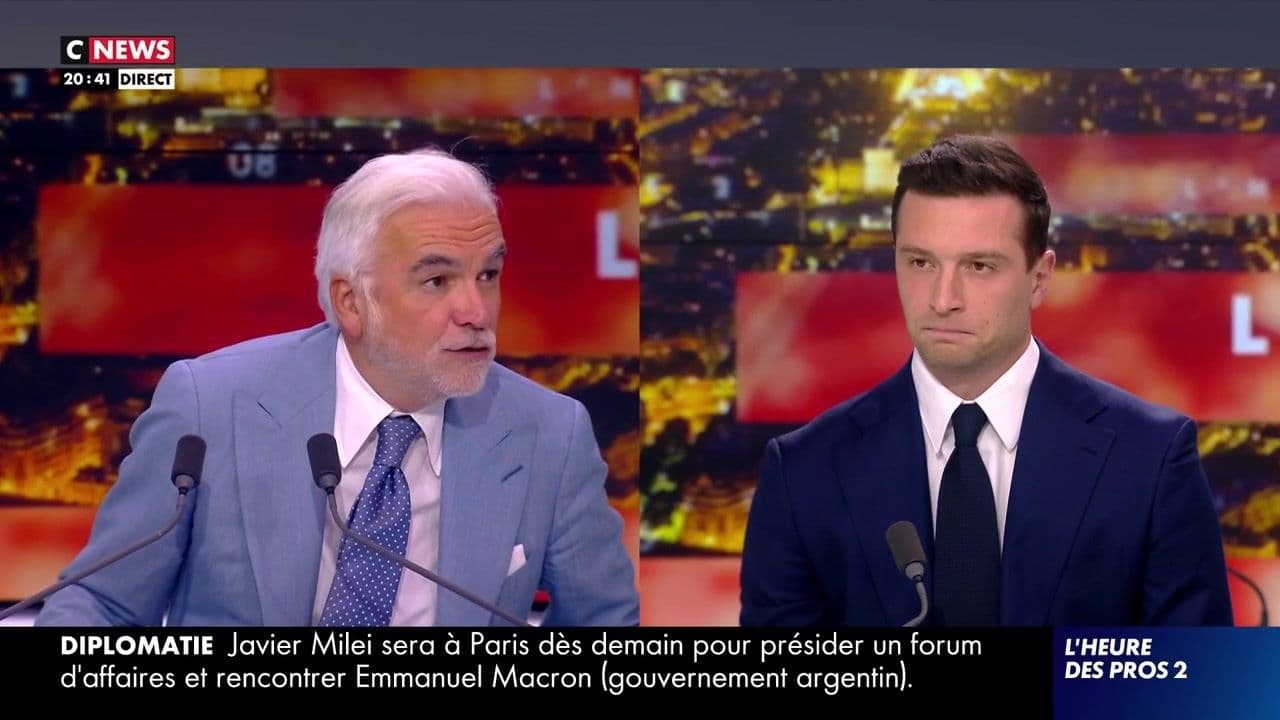 Pascal Praud et Jordan Bardella