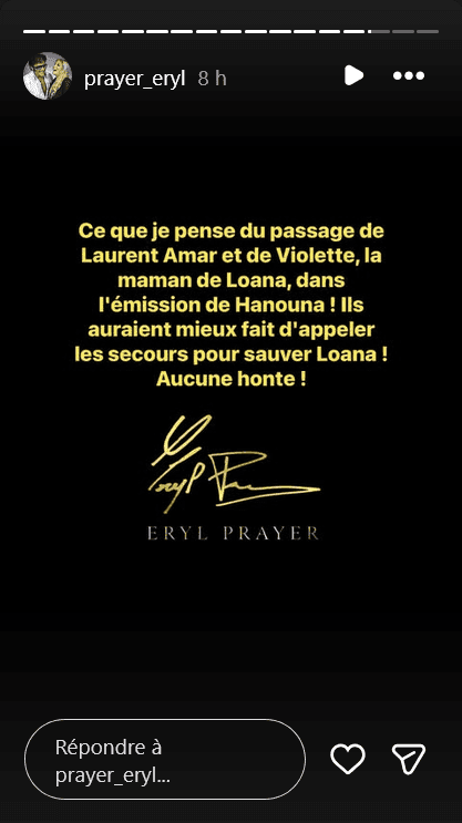 Violette, la maman de Loana, annonce avoir porté plainte contre Eryl Prayer
