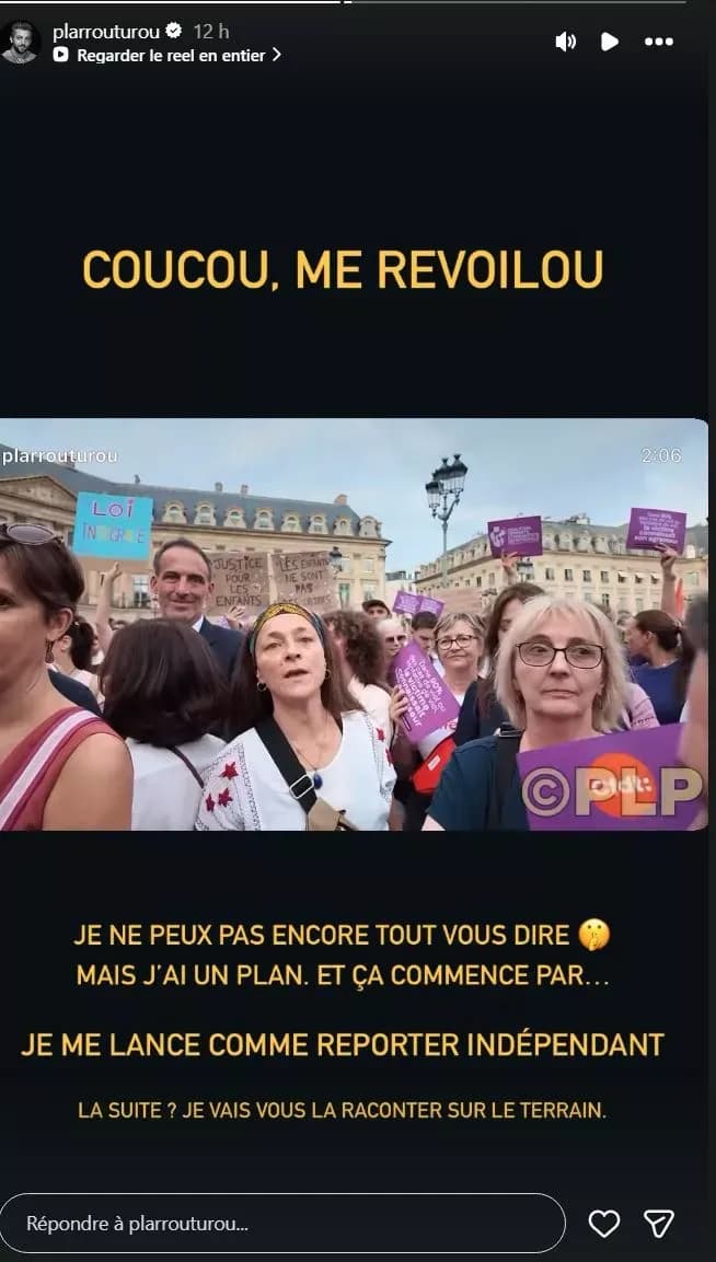 Paul Larrouturou annonce son retour en "indépendant" après son éviction de franceinfo et "C à vous"