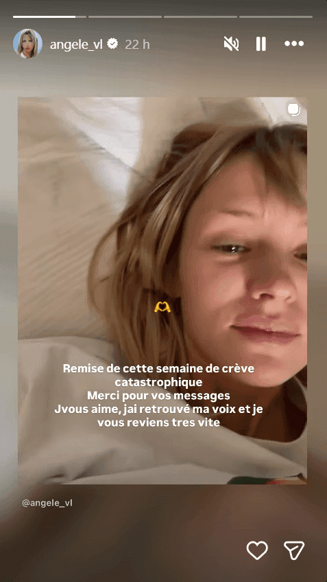 "J'ai retrouvé ma voix" : Angèle rassure ses fans après avoir annulé sa venue aux NRJ Music Awards
