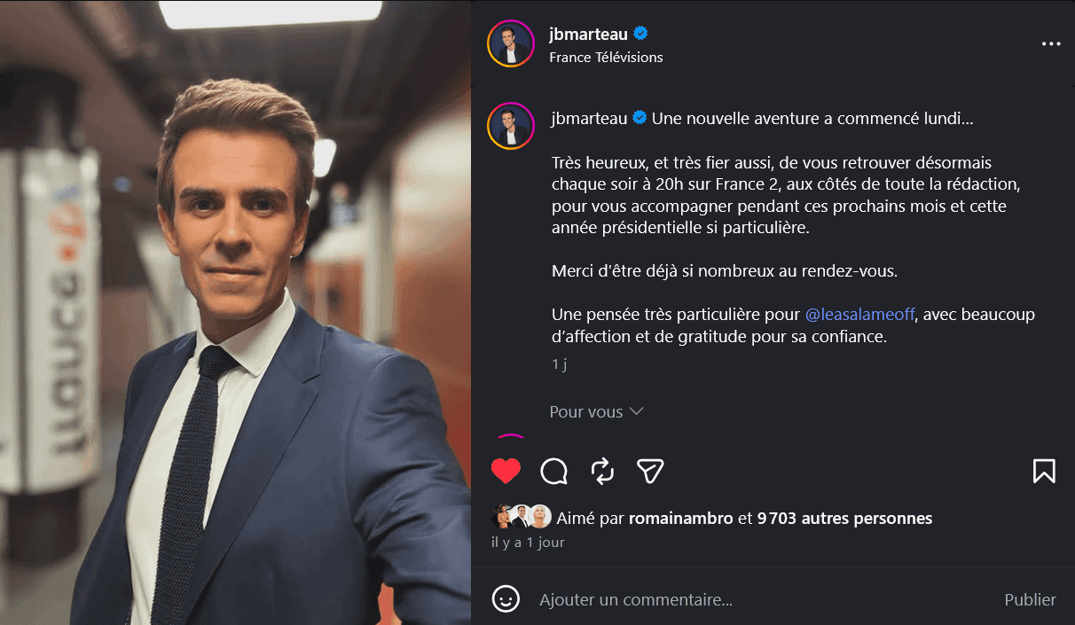 Jean-Baptiste Marteau titularisé au 20 Heures : sa remplaçante à la matinale de franceinfo est connue