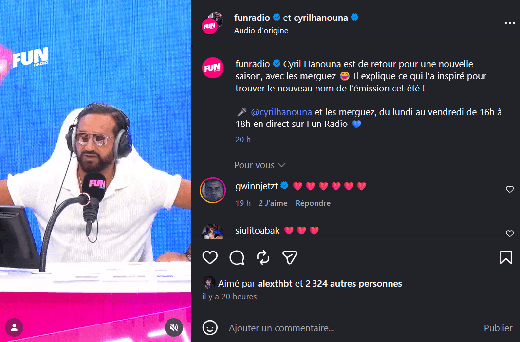 "Tout beau, tout fun" : pour la rentrée, Cyril Hanouna change le nom de son émission sur Fun Radio