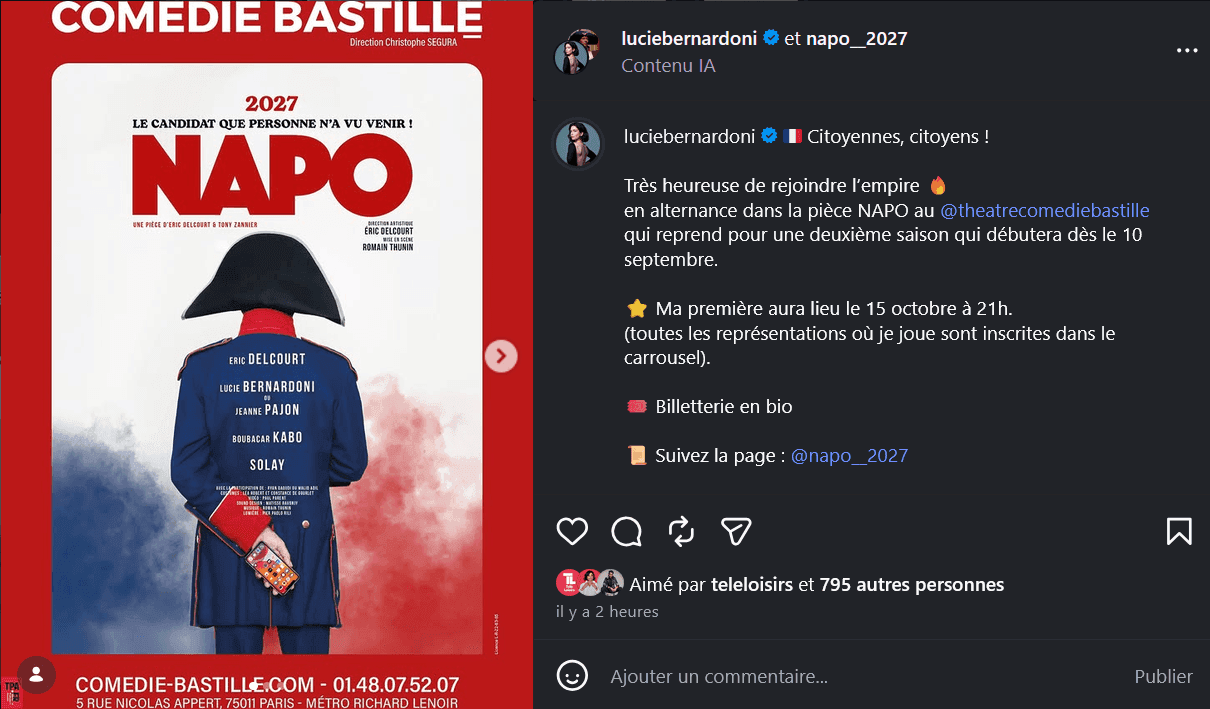Quelques jours après son départ de la "Star Academy", Lucie Bernardoni se lance déjà un nouveau défi