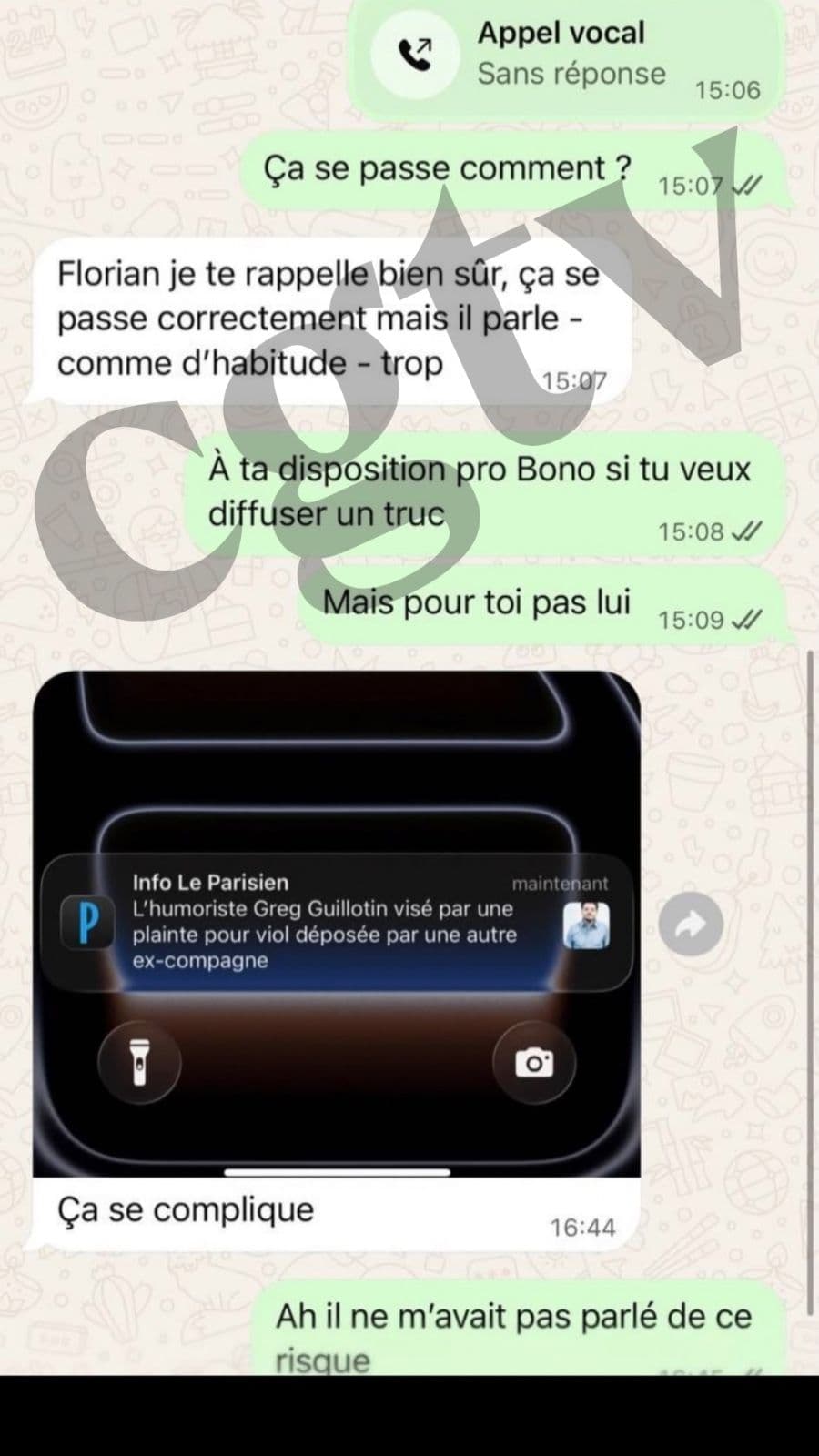 Florian Silnicki reste informé du cours de la garde à vue par Tom Michel