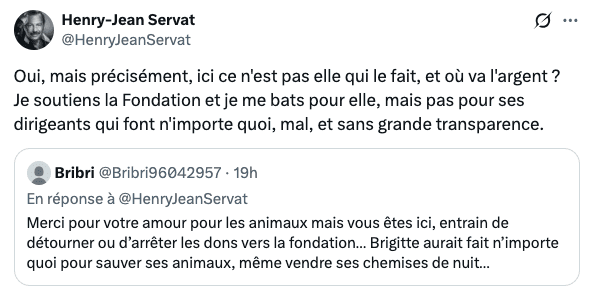 "Au sommet de l'infâmie" : Henry-Jean Servat porte de lourdes accusations contre le veuf de Brigitte Bardot