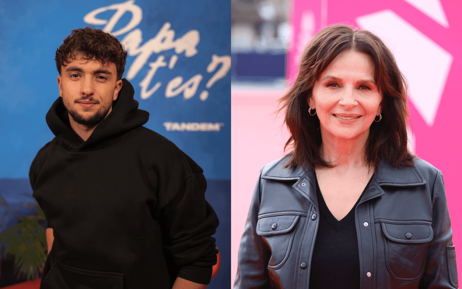 Inès Benazzouz (Inoxtag) et Juliette Binoche