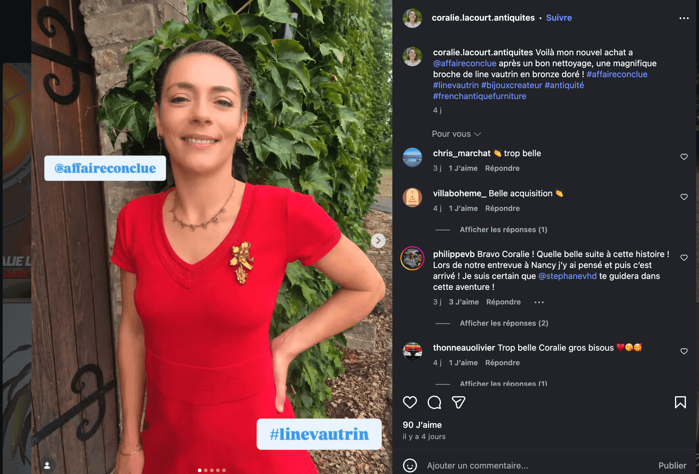 Coralie Lacourt partage ses premiers achats dans "Affaire Conclue"