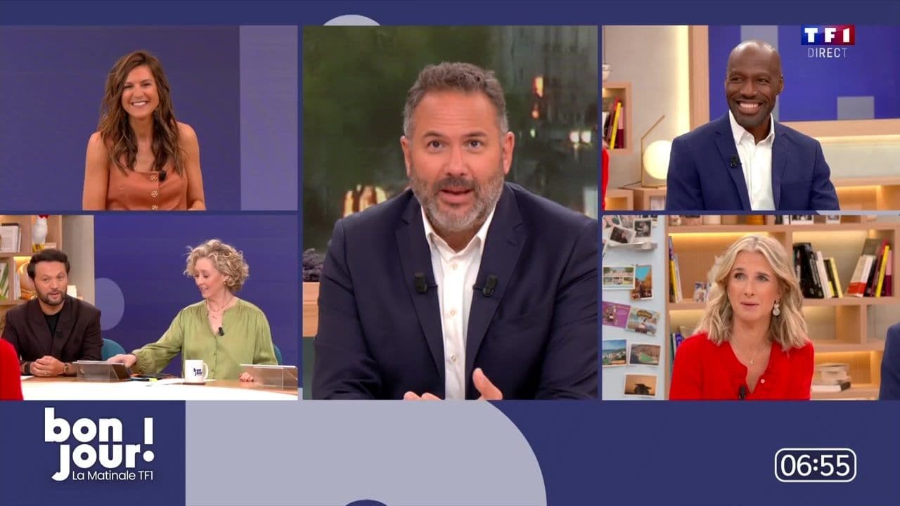 L'équipe de Bruce Toussaint dans "Bonjour"