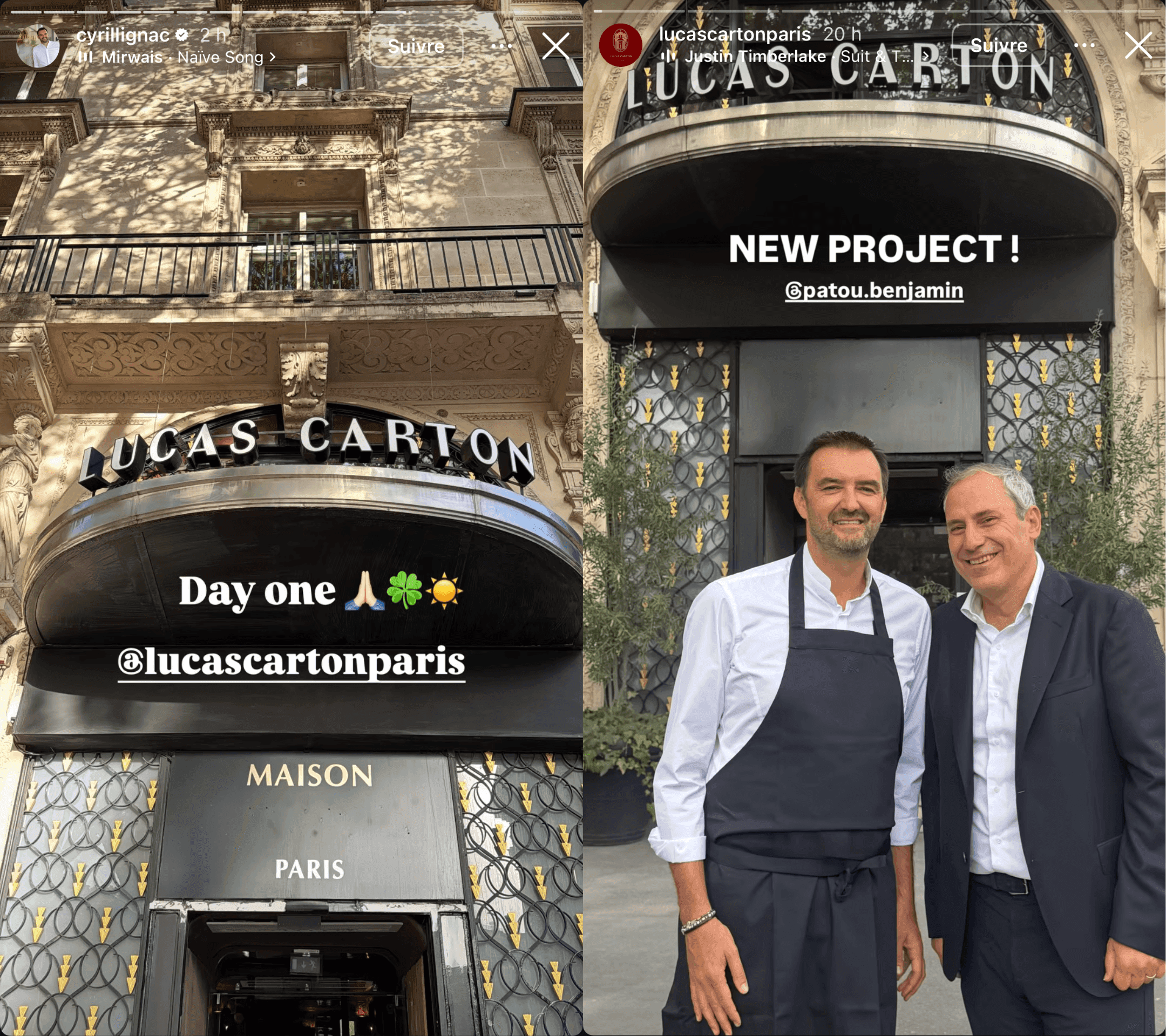 Cyril Lignac prend les commandes du mythique restaurant Lucas Carton à Paris