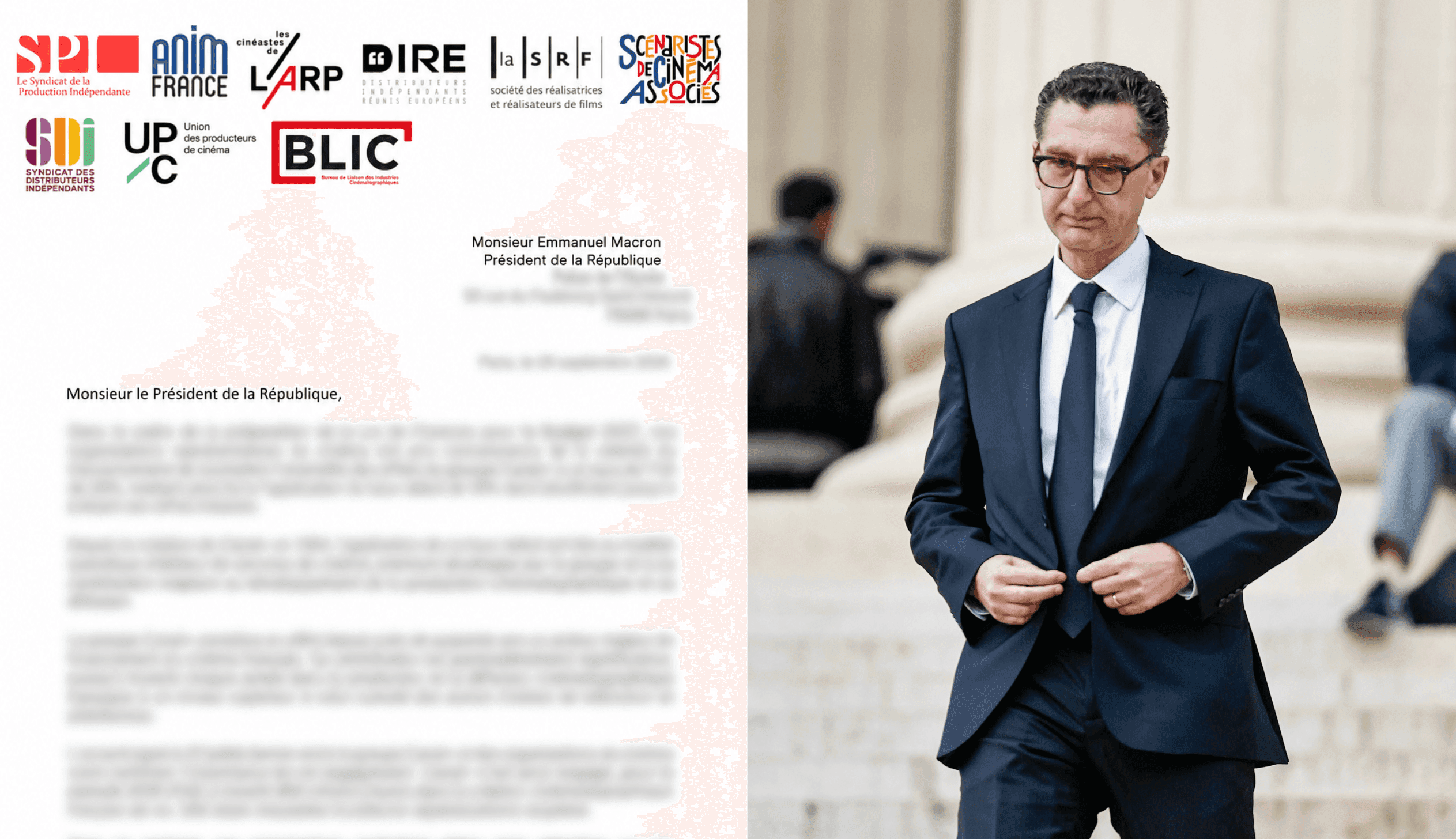 Maxime Saada, la lettre du cinéma à Emmanuel Macron