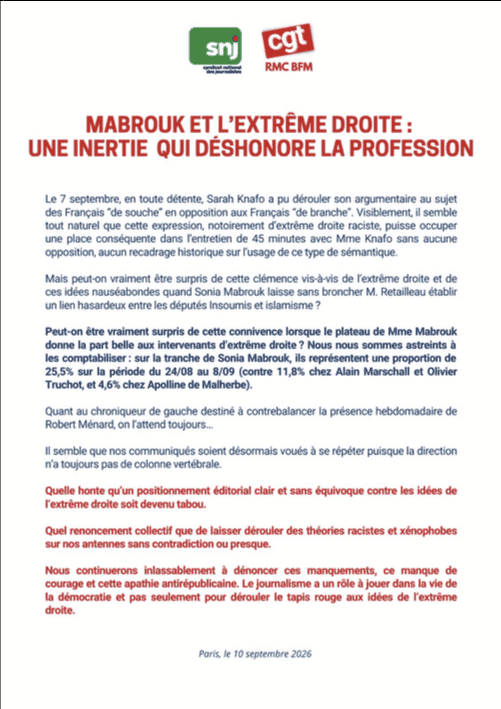 "Je ne me laisserai pas salir" : Sonia Mabrouk répond avec fermeté à la rédaction de BFMTV