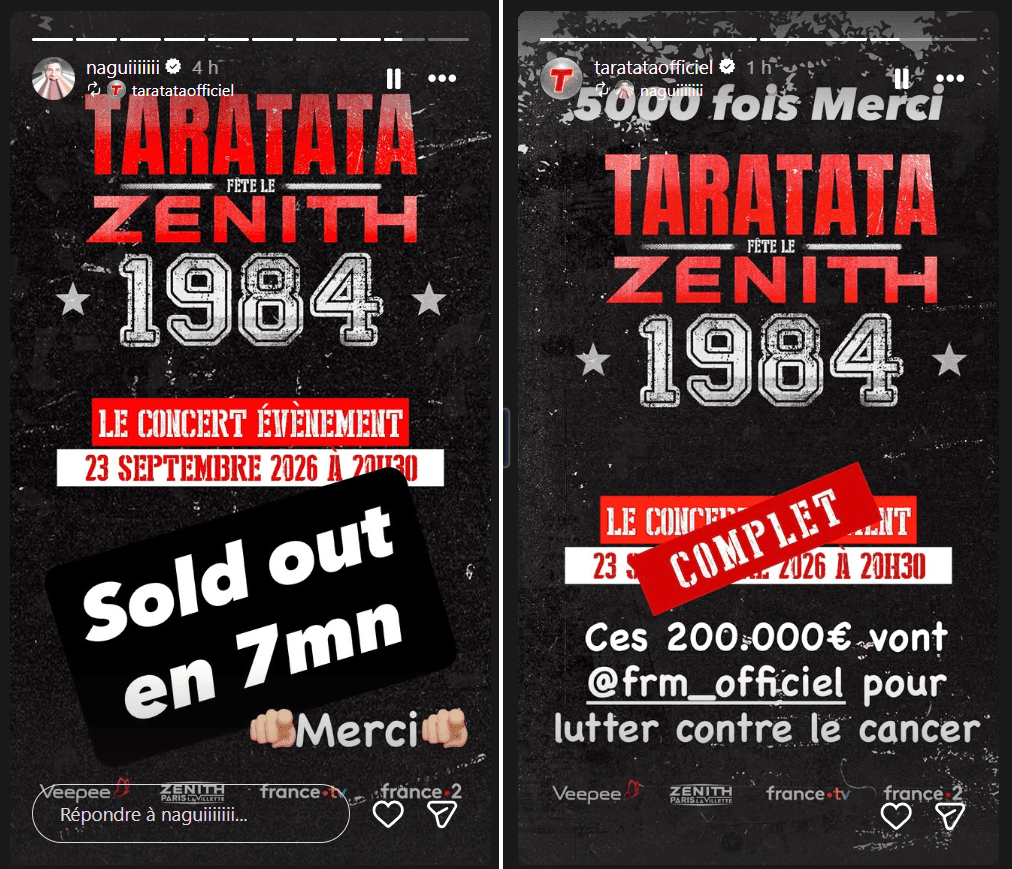 "Taratata" : les places du concert au Zénith vendues en seulement 7 minutes