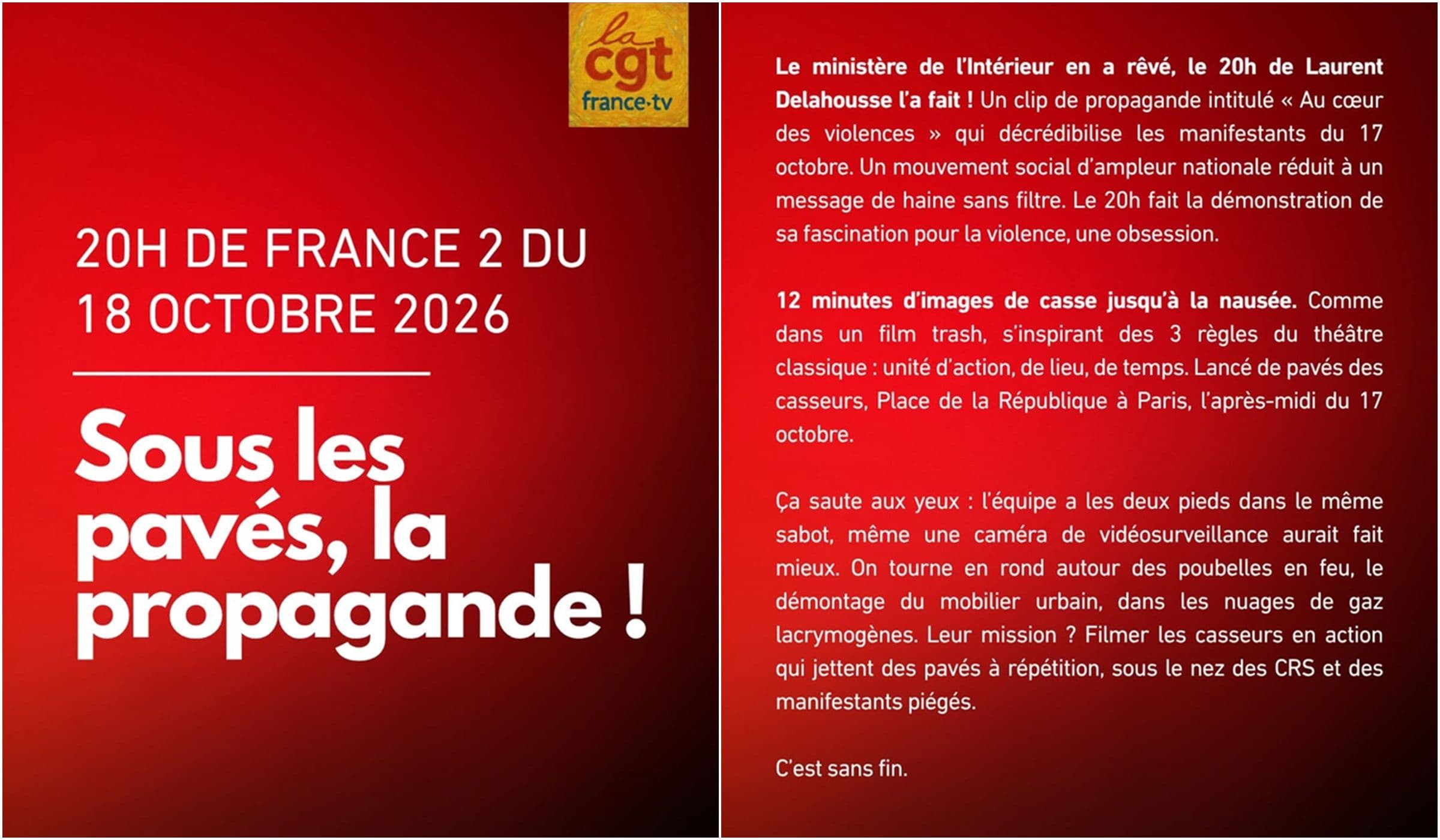 "Toute l'équipe a failli et doit démissionner" : la CGT de France Télévisions réclame le départ de Laurent Delahousse et de ses collaborateurs du 20 Heures